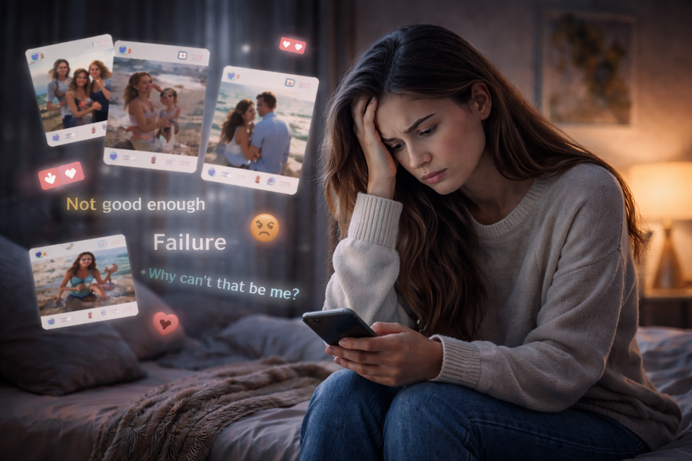 Comparing Your Life to People Online and Feeling Like You Failed